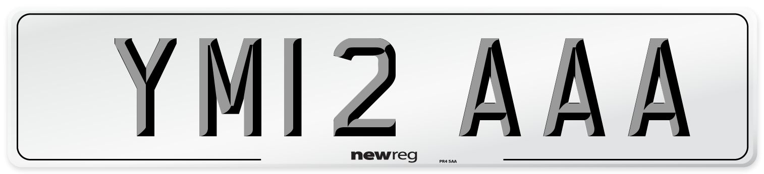 YM12 AAA Number Plate from New Reg